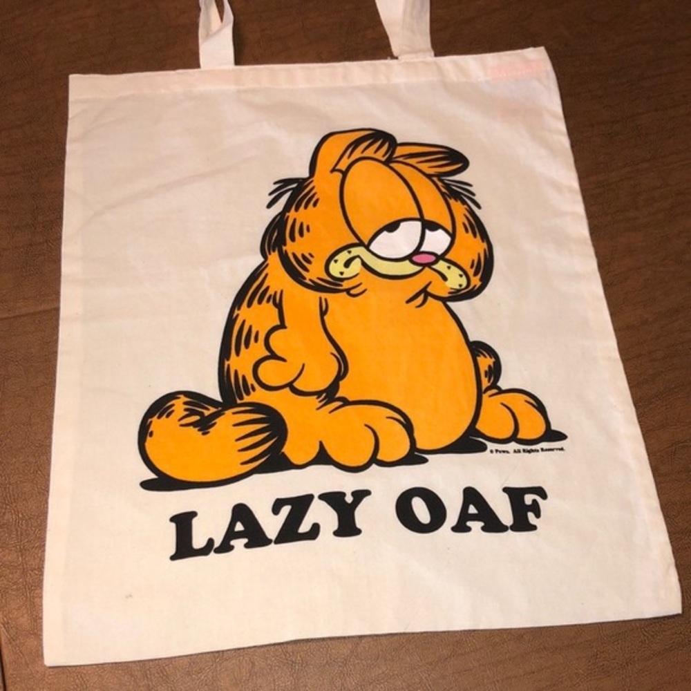 Rare Limited LAZY OAF X GARFIELD Tote Bag